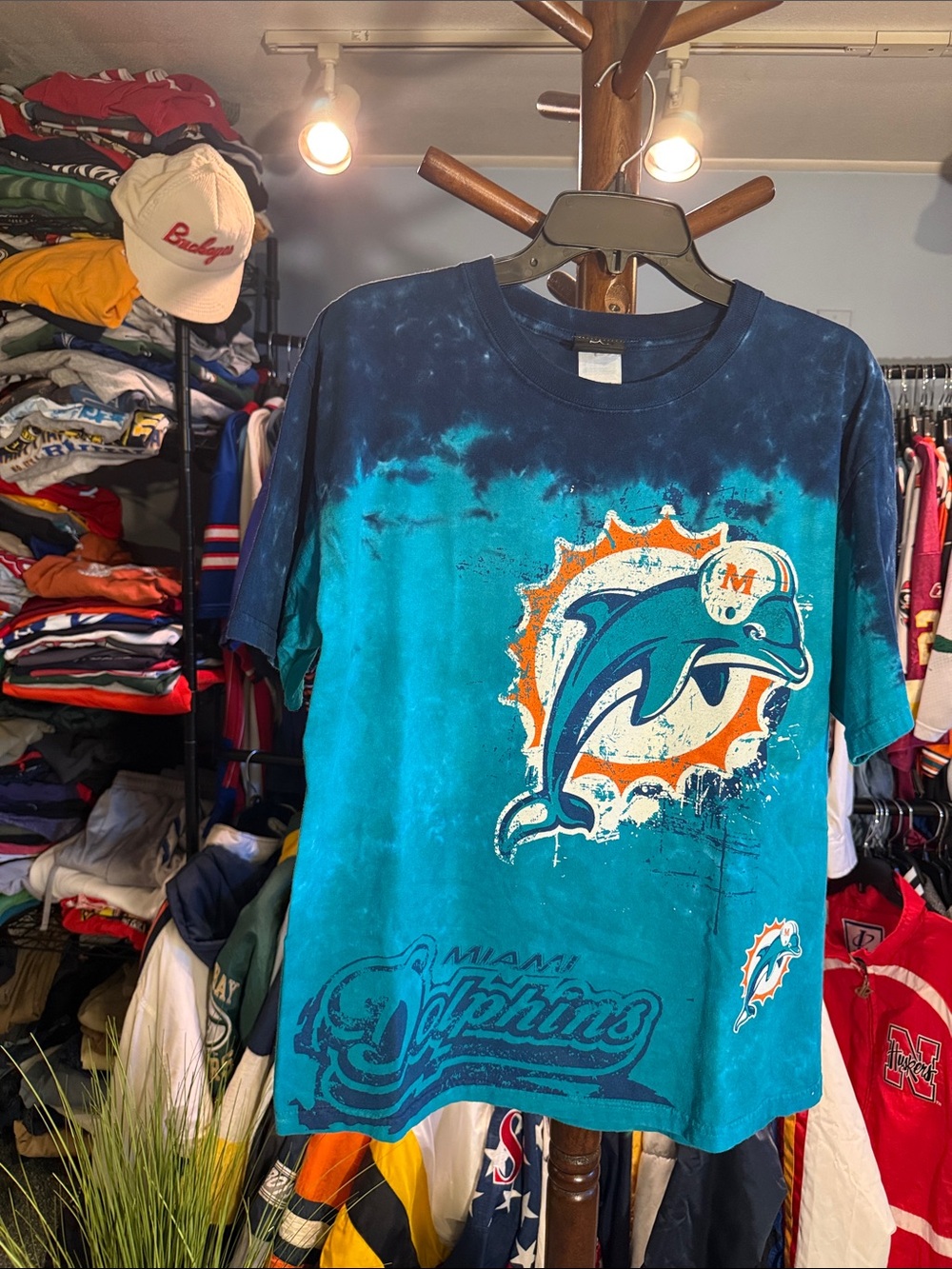 Miami Dolphins Tie-Dye Graphic Tee - Y2K